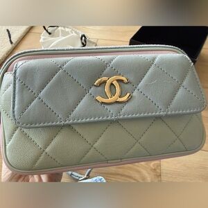CHANEL Quilted Leather belt bag